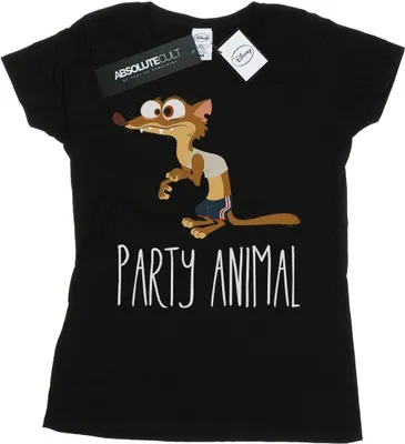 Produktbild von Disney - "Zootropolis Party Animal" T-Shirt für Damen BI45142 (L) (Schwarz)