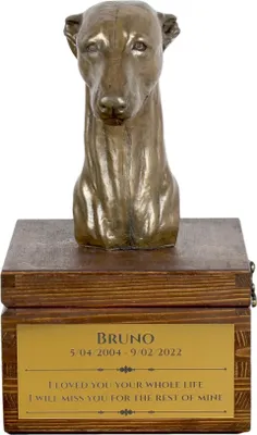 Productafbeelding van Art-Dog Dierenurn – Whippet – gegoten uit bronspoeder en hars