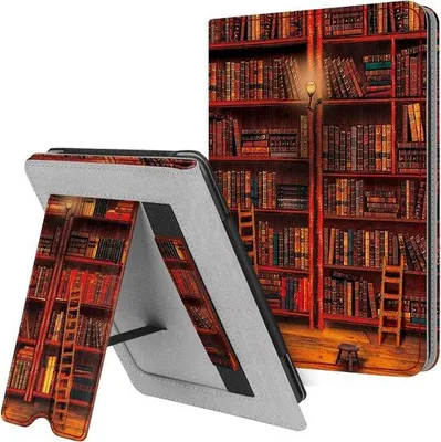 Produktbild von Famanu Schutzhülle für Kindle Paperwhite - Kunstleder mit Standfunktion, Kartenfach und Handriemen