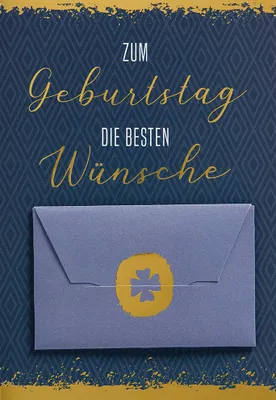 Produktbild von Geldkarte Geburtstag Geldkarte Glückwunschkarte im Format 115x17cm