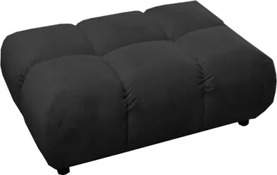 Produktbild von KAWOLA Polsterhocker VIVIEN Hockerbank Velvet schwarz