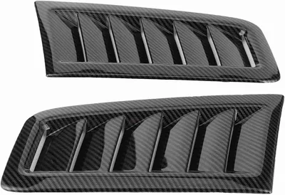 Imagen del producto de Accesorios para caravanas: Conductos de ventilación para el capó, 2 unidades, conductos de ventilación universales para el capó, piezas exteriores para automóviles, modelo RS MK2