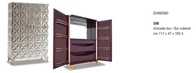 Produktbild von Bar Schrank Holz Schränke Tresen Haus Theke Tisch Weinschrank Regale Modern Neu