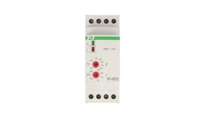 Zdjęcie produktu dla F&F RT-822 Regulator temperatury 230V AC 16A Zakres regulacji temperatury od 30°C do 60°C DIN
