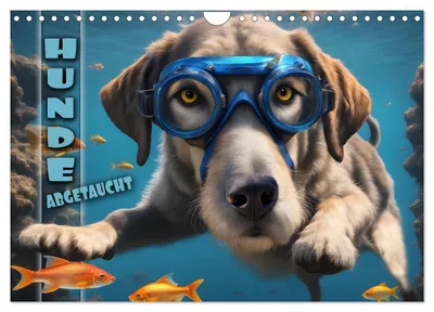 Produktbild von Hunde abgetaucht (Wandkalender 2027 DIN A4 quer), CALVENDO Monatskalender