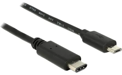 Produktbild von DeLOCK USB 2.0 Kabel, USB-C Stecker > Micro-USB Stecker, (1 Meter)