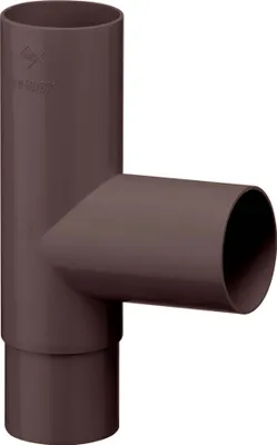 Produktbild von INEFA Abzweiger Fallrohr 87 Grad, DN50/50, PVC Dunkelbraun,, Zubehör Fallrohr Kunststoff, einfache Steckmontage,  Germany