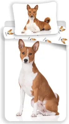 Obrázek produktu pro Jerry Fabrics Bavlněné povlečení 140x200 Basenji Sweet dog dog 1002 povlak na polštář 70x90