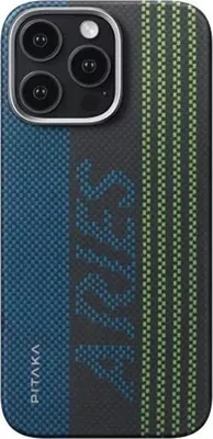 Produktbild von Pitaka MagEZ 5 Schutzhülle für iPhone 16 Pro Max Aries Tactile Woven, Phosphoreszierend