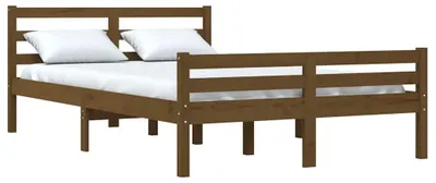 Immagine prodotto di vidaXL Letto in legno massiccio marrone miele 140x190 cm