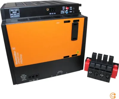 Productafbeelding van WEIDMÜLLER PRO TOP1 960W 24V 40A EX, netvoeding voor montage op DIN-rail, 24 V/DC, 40 A, 960 W
