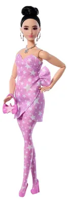Productafbeelding van Barbie JJN71, Fashionpopp, Geschikt voor: Meisjes, Leeftijd: 4 jaar en ouder, Geslacht: Meisje/Jongen, Afmetingen: 295 mm, Kleur: Meerkleurig