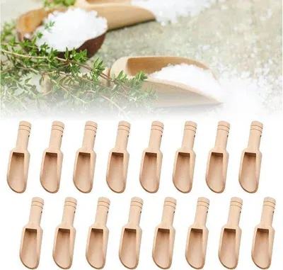 Immagine prodotto di Set di cucchiai di legno, 20 pezzi, 7,6 x 2,3 cm, per cucina e bagno