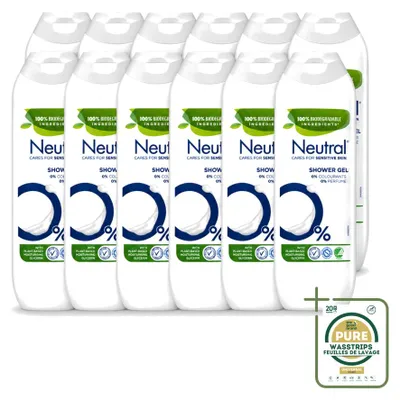 Produktbild von 12 x Neutral Duschgel Parfumfrei - 250 ml - Vorratspackung - 12 Stücke