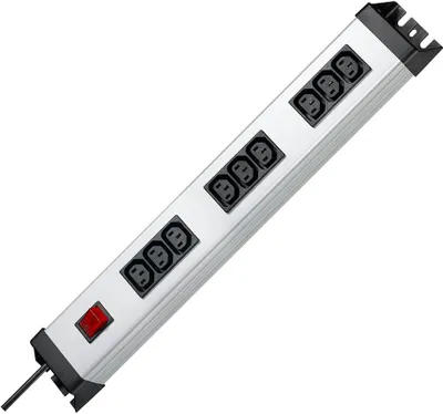 Produktbild von Kopp Steckdosenleiste Powerversal 3x3-fach IEC-320C13 mit Schalter
