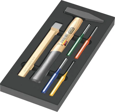 Produktbild von Wera 05150182001, Hammer-Satz, Schwarz, Holz, 172 mm, 392 mm, 30 mm, 500 g