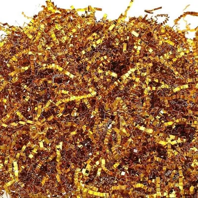 Image de Papier froissé doré 100 g pour boîtes-cadeaux