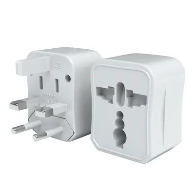 Produktbild von EAZY CASE Reiseadapter Universal Travel Adapter World – Kompakt, Leicht & Weltweit Einsetzbar in Weiß