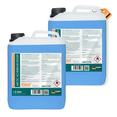 Produktbild von INOX® 2x5L Scheiben Enteiser Auto - Enteiserspray Scheibenenteiser Frostschutz