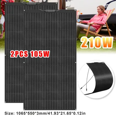 Productafbeelding van Flexibel Zonnepaneel - Vouwbaar Zonnepaneel - Zonnecel - Zonne-energie Paneel - Photovoltaïsch Paneel