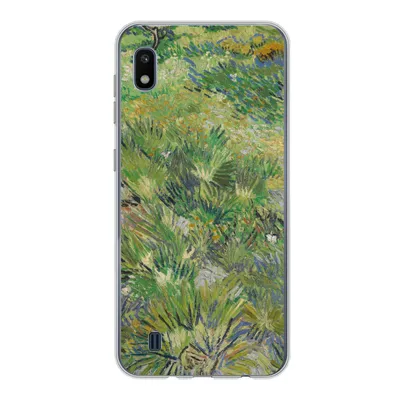 Produktbild von MuchoWow® Handyhülle Schutzhülle Hülle für Samsung Galaxy A10 Grasige Wiese mit Blumen und Schmetterlingen - Vincent van Gogh Silikon Softcase Handy Hülle - Schutzhülle
