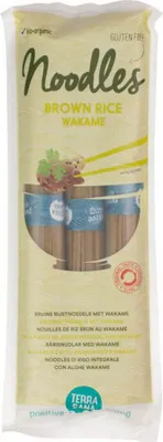 Obrázek produktu pro Rýžové nudle z hnědé rýže s wakame 250g