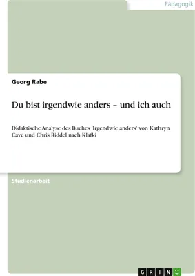 Produktbild von Du bist irgendwie anders ¿ und ich auch