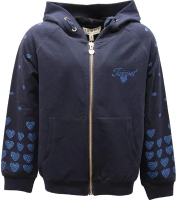 Productafbeelding van 3318AP trui Bimba TWINSET, meisjes, blauw, met volledige rits