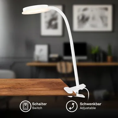 Image de Lampe de bureau Lampe   pince Lampe de lecture Pivotante Interrupteur   c ble Bureau