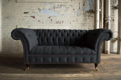 Obrázok produktu pre Chesterfield – pohovka, čalúnená sedačka, klasická dvojmiestna kožená sedačka, model 1074