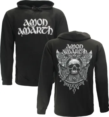 Produktbild von Amon Amarth Grey Skull Hoodie - Oficjalny towar - 3XL