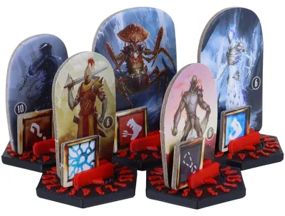 Produktbild von 5er Set Dial Bases für Gloomhaven, Frosthaven, Pranken des Löwen