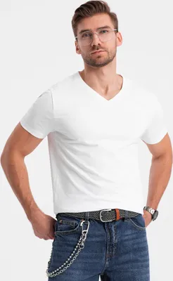 Produktbild von Ombre Clothing Kurzarmhemd für Männer Tabbris weiß XL