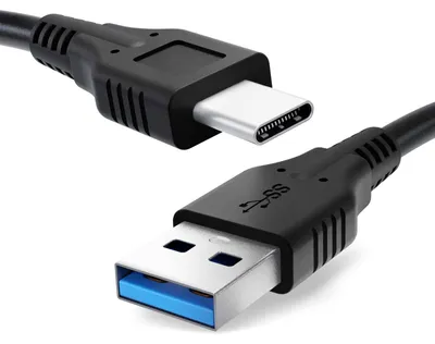 Immagine prodotto di CELLONIC Cavo universale USB USB-C tipo lungo compatibile con tutti i telefoni, tablet o fotocamera avente porta USB-C tipo lungo USB A 3A cavetto 1m in PVC nero