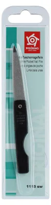Produktbild von Pfeilring Nagelfeile Taschennagelfeile saphierbeschichtet einklappbar schwarz