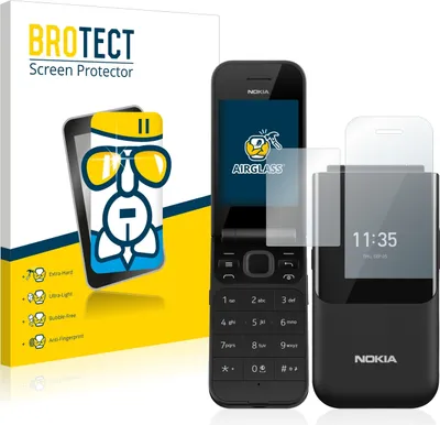 Produktbild von BROTECT Schutzglas für Nokia 2720 Flip Schutzfolie Panzer Folie Glas Display Schutz klar