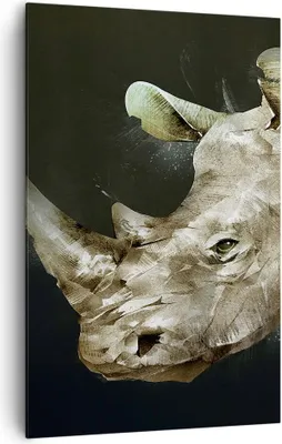 Produktbild von Bild auf Leinwand - Leinwandbild - Einteilig - Tier Abstraktion - 80x120cm - Wand Bild - Wanddeko - Wandbilder - Leinwanddruck - Wanddekoration - Leinwand bilder - Wandbild - PA80x120-3969