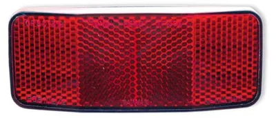 Zdjęcie produktu dla Reflektor rowerowy tylny, czerwony, o wymiarach 100 x 40 mm, przeznaczony do rowerów górskich