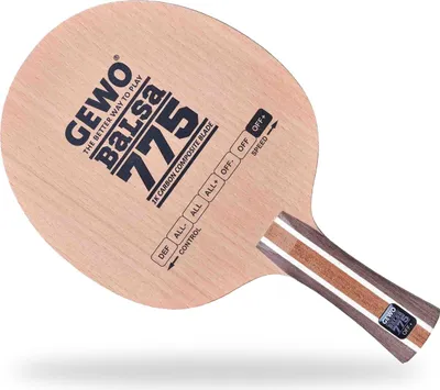 Produktbild von GEWO Tischtennisholz Balsa Carbon 775 gerade