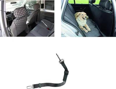 Produktbild von Hundezubehör Set für sicheren & komfortablen Transport im Auto, einfach anzubringen