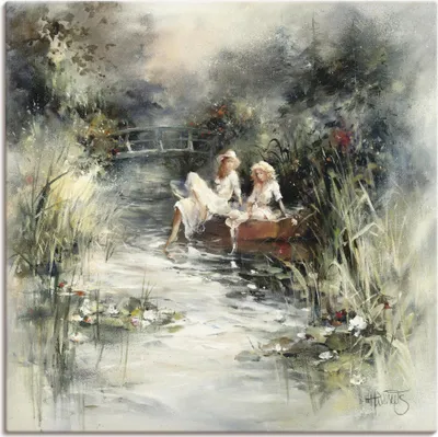 Produktbild von ARTland Leinwandbild Frühlingsschein Größe: 30x30 cm