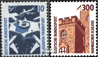 Produktbild von Briefmarken BRD (BR.Deutschland) 1988 Mi 1347A R II-1348A R II mit Zählnummer (kompl.Ausg.) postfrisch Sehenswürdigkeiten