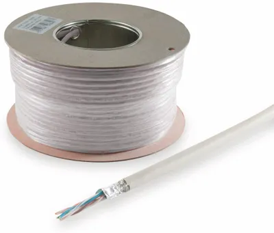Produktbild von S-IMPULS Verlegekabel CAT.5e, 50m, weiß
