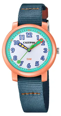 Produktbild von Calypso | analoge Kinderuhr Ø 32 | Quarz > Textilband > blau | K5811/2