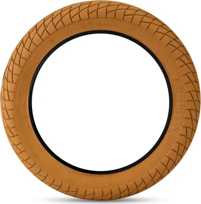 Immagine prodotto di Pneumatico per bicicletta per bambini 54-203, 12x1/2x2 Pneumatico per bicicletta per bambini, mescola di gomma di alta qualità (12 pollici, beige scuro)