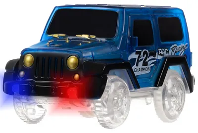 Image de Kruzzel 19747 Petite voiture pour circuit lumineux bleu