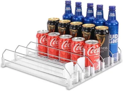Produktbild von Famanu Getränkedosenhalter für Kühlschrank - Automatische Getränkedispense