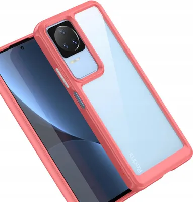Image de Housse Outer Space pour Xiaomi Poco F4 5G avec cadre flexible Rouge