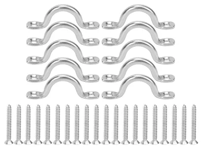 Produktbild von 10 Stück Edelstahl-Zuggriffschnallen für Kajaks und Kanus, 4 mm