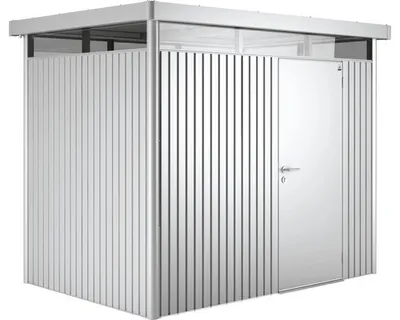 Produktbild von Biohort Highline, Metallschuppen, Einzelbild, Flachdach, Silber, Metall, Silber